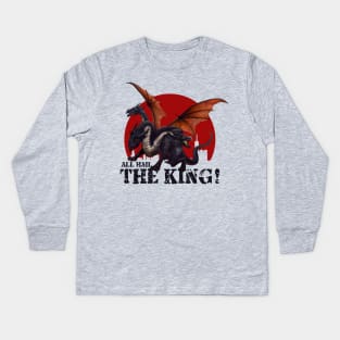 Dragon King - All Hail The King Kids Long Sleeve T-Shirt